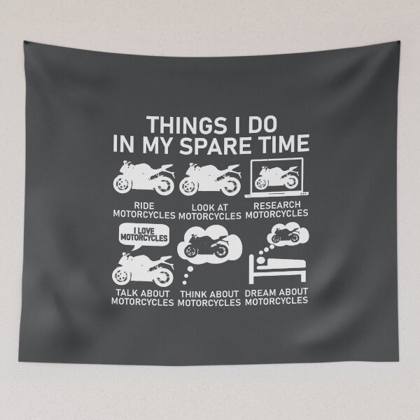 Item preview, Things I Do In My Spare Time - Motorcycles designed and sold by Bubble Co Clothing and Accessories.