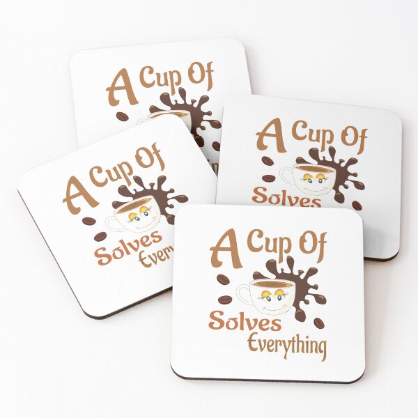 Item preview, A cup of coffee solves everything gift idea designed and sold by Beinfashion.