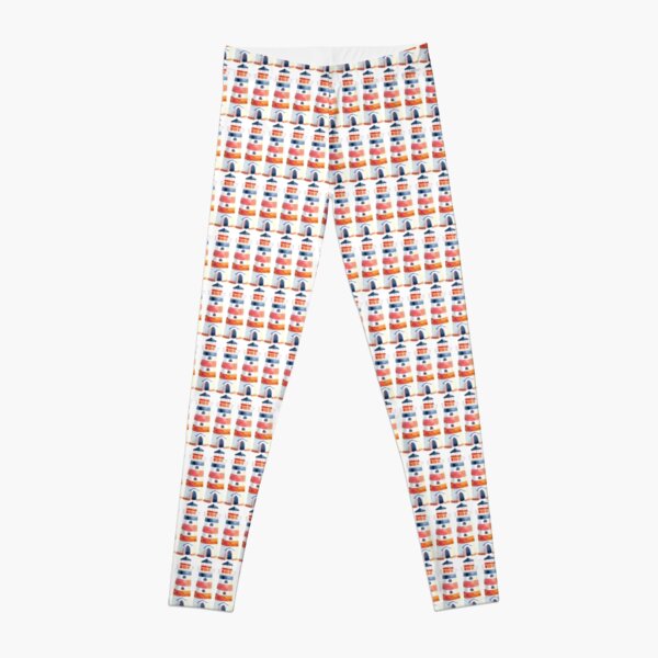 Lighthouse with red and blue Leggings