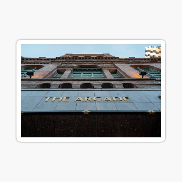 The Arcade - Cleveland, Ohio Sticker for Sale by Lexi Ross