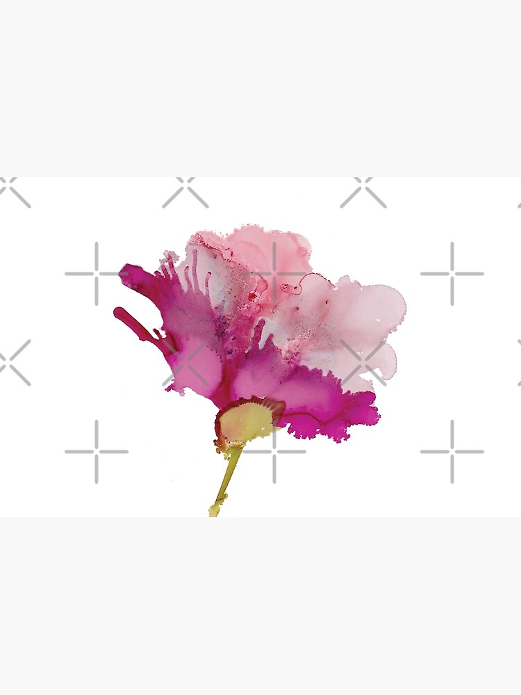 Thumbnail 2 of 2, Laptop Skin, Pink Abstract Floral B designed and sold by qwollock.