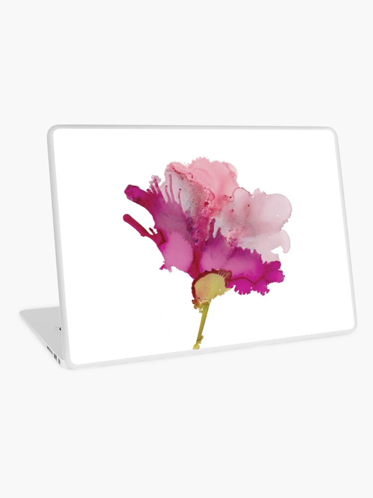 Thumbnail 1 of 2, Laptop Skin, Pink Abstract Floral B designed and sold by qwollock.