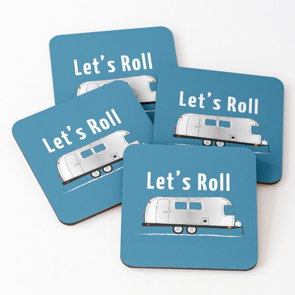 Item preview, Let's Roll Vintage Argosy Camper Retro Trailer designed and sold by shelley tumlin.