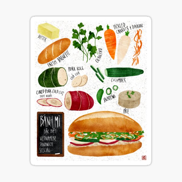 Aperçu de l'œuvre meilleur sandwich de tous les temps - banh mi créée et vendue par mangosteeny.