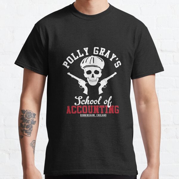 École de comptabilité Peaky Blinders Polly Greys T-shirt classique