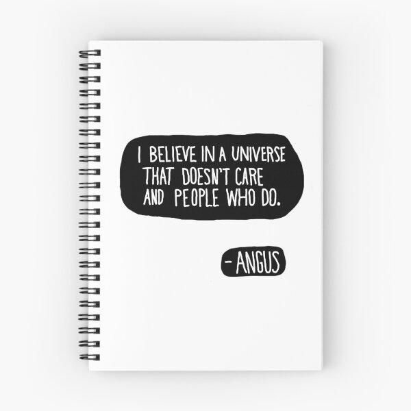 Item preview, I believe in a universe angus quote white designed and sold by o-hagan.