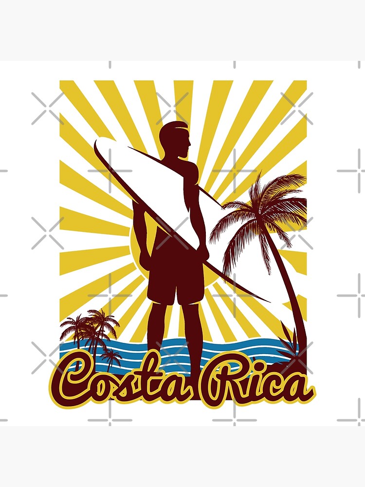 Discover Costa Rica Surfing Premium Matte Vertical Poster