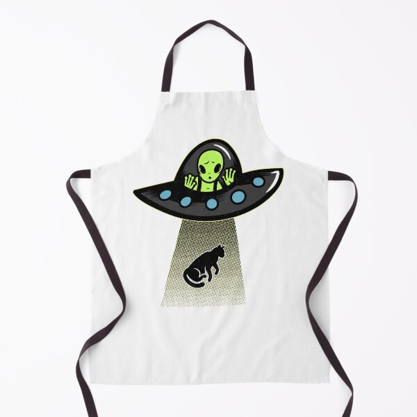 Item preview, Alien Abducting Cat designed and sold by RedsStickerShop.