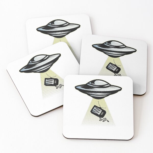 Item preview, Alien Stealing TV designed and sold by RedsStickerShop.