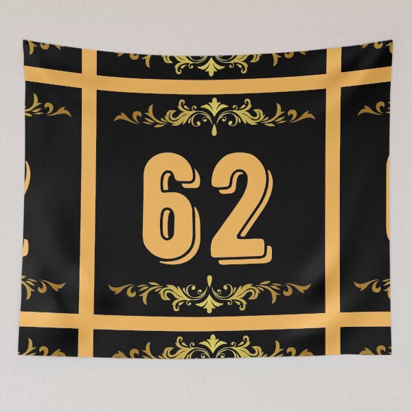 Item preview, Number 62 designed and sold by HappinessWorld.