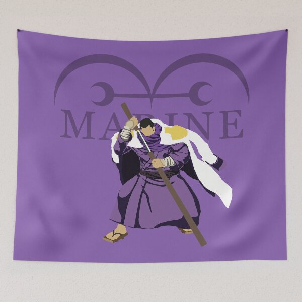Item preview, Fujitora purple one piece manga minimalist design art designed and sold by LeCoffre.