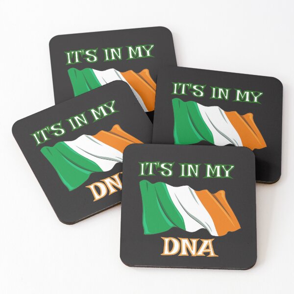 Item preview, It's In My DNA Genealogy Irish Flag  designed and sold by Peggy Lindstrom.