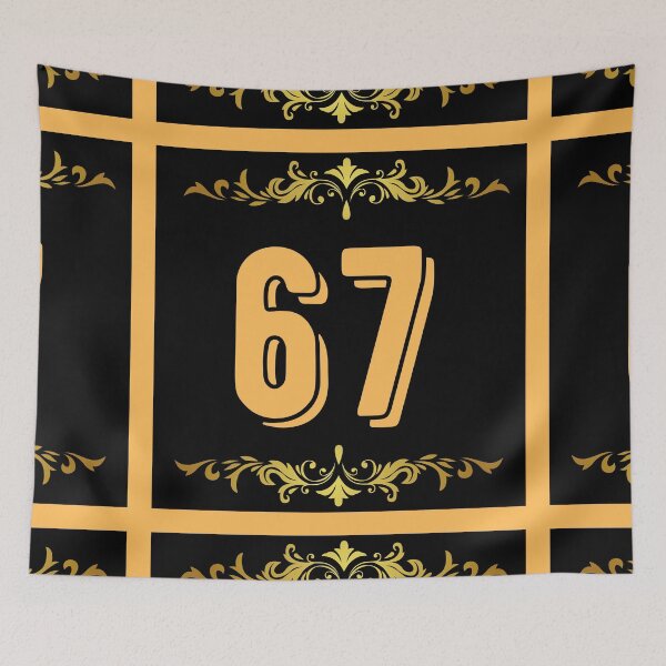 Item preview, Number 67 designed and sold by HappinessWorld.