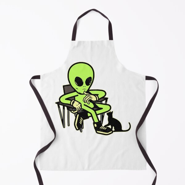 Item preview, Alien and a Cat designed and sold by RedsStickerShop.