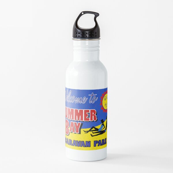 Retro Home And Away Summer Bay Caravan Park Water Bottle