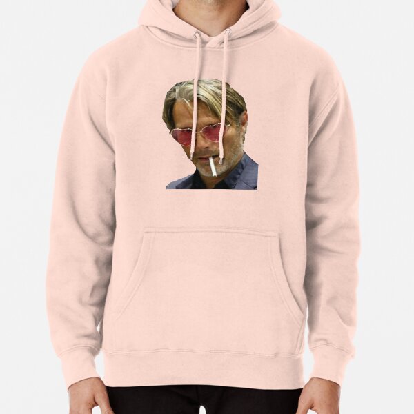 Mads mikkelsen deals pink hoodie