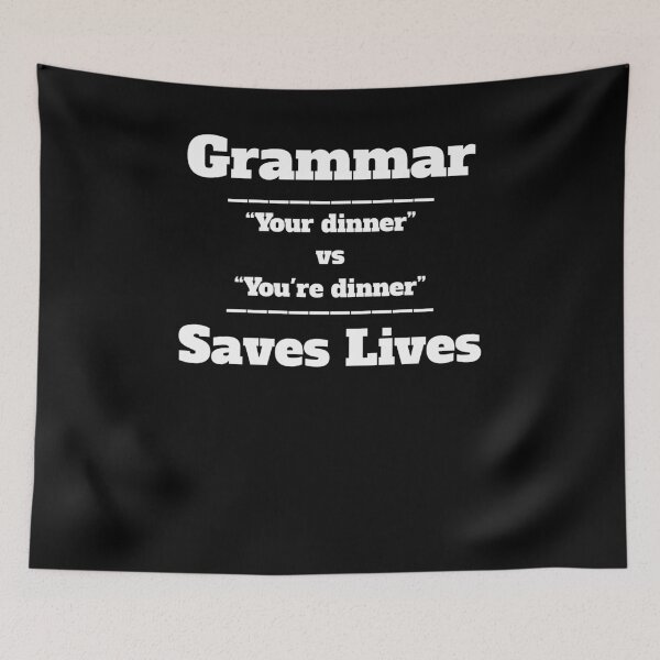Item preview, Funny Grammar Gift - Funny National Grammar Day Gift - Grammar Saves Lives designed and sold by Galvanized.