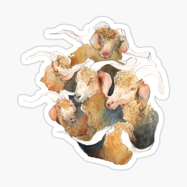 Gathering of Majestic Goats Sticker