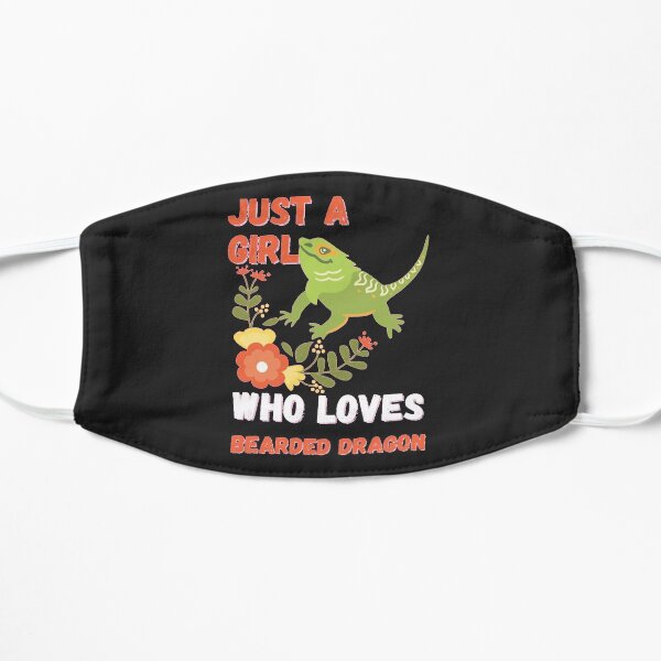 Just A Girl Who Loves Bearded Dragon Flat Mask