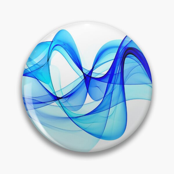 Item preview, abstract blue twisted frozen energy waves designed and sold by Orderposter.