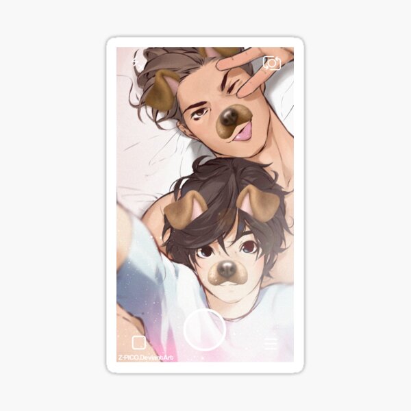 Gay Anime Couple Stickers for Sale | Redbubble