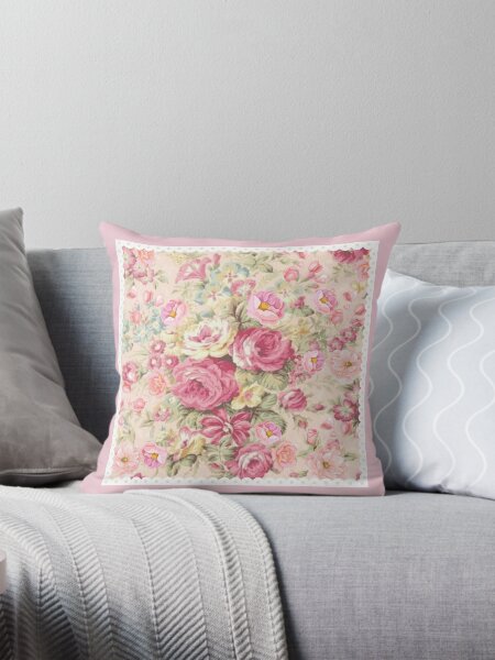 Aperçu de l'œuvre Motif de rose de chou vintage créée et vendue par SloganExpress.