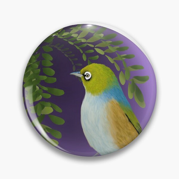 Item preview, Waxeye and kowhai  designed and sold by Mayakiwi.