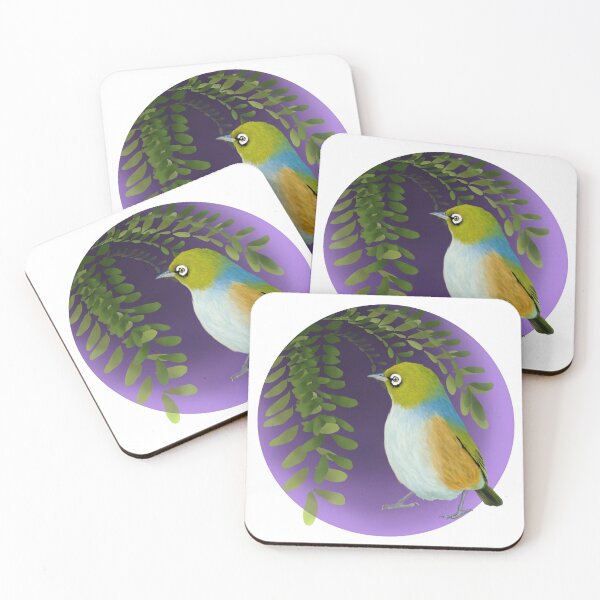 Item preview, Waxeye and kowhai  designed and sold by Mayakiwi.