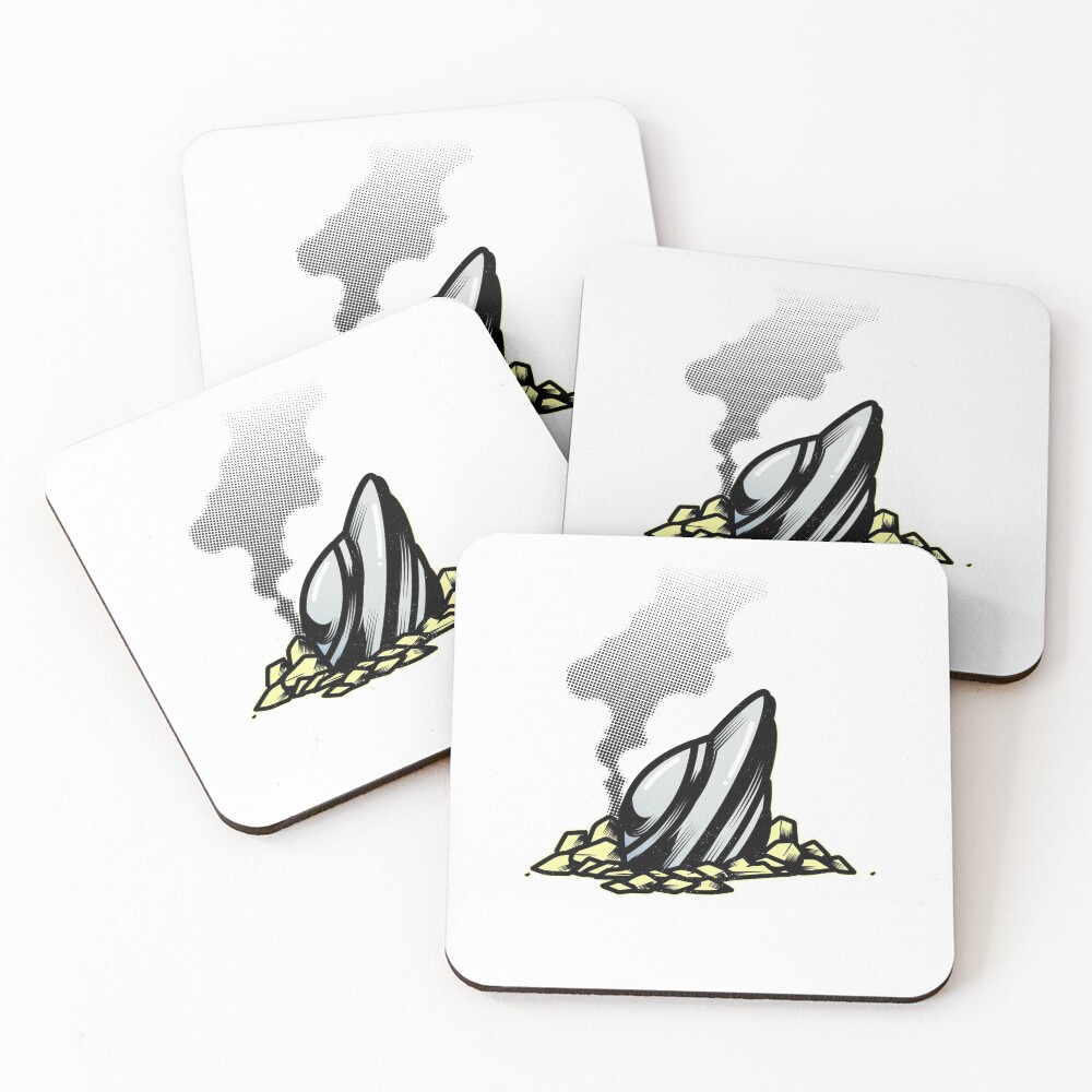 Item preview, Coasters (Set of 4) designed and sold by RedsStickerShop.