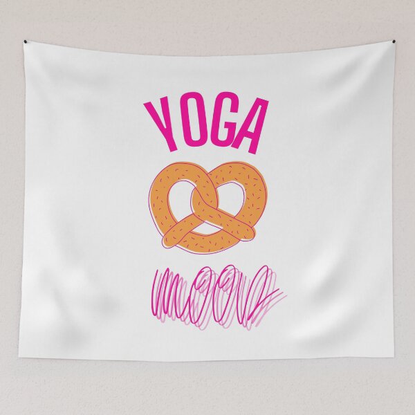 Item preview, Yoga mood pretzel funny white designed and sold by oxoxoxo.