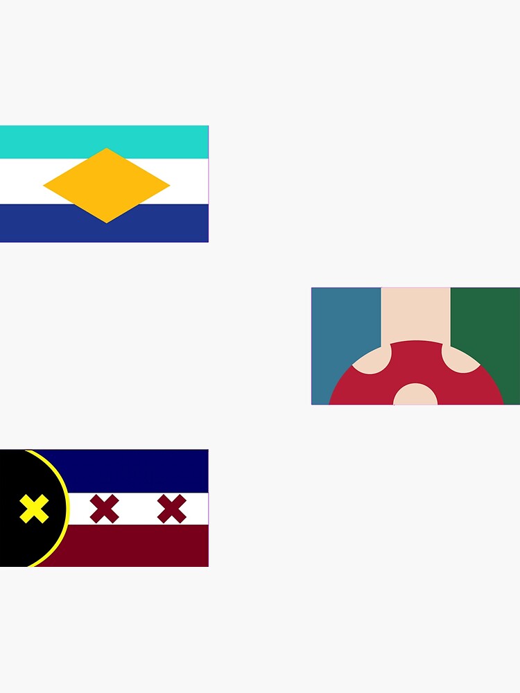Showchester, L'manburg and Kinoko Kingdom flags from the DreamSMP by ayladesigns
