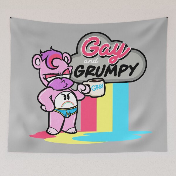 Item preview, gay and grumpy designed and sold by beefcakeboss.