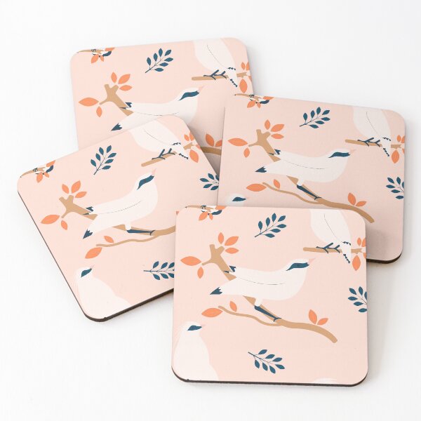 Item preview, Tropical Pattern with White Bali Myna designed and sold by reksitawardani.