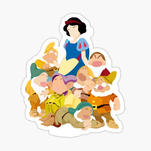 White And Dwarfs Sticker By Deepseaart Redbubble 