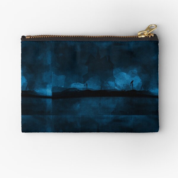 "Haunted" - Blue Zipper Pouch