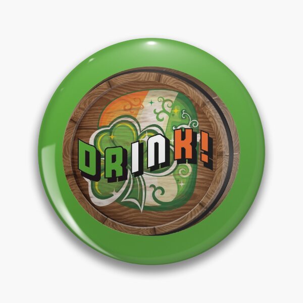 Item preview, DRINK (Irish)! (on Green) designed and sold by PawsitiveMum.