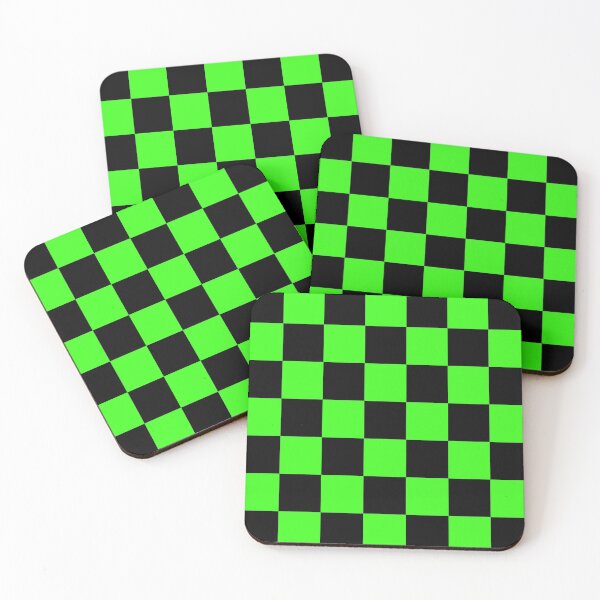Item preview, Pattern Chessboard Black And Green designed and sold by charsquared.