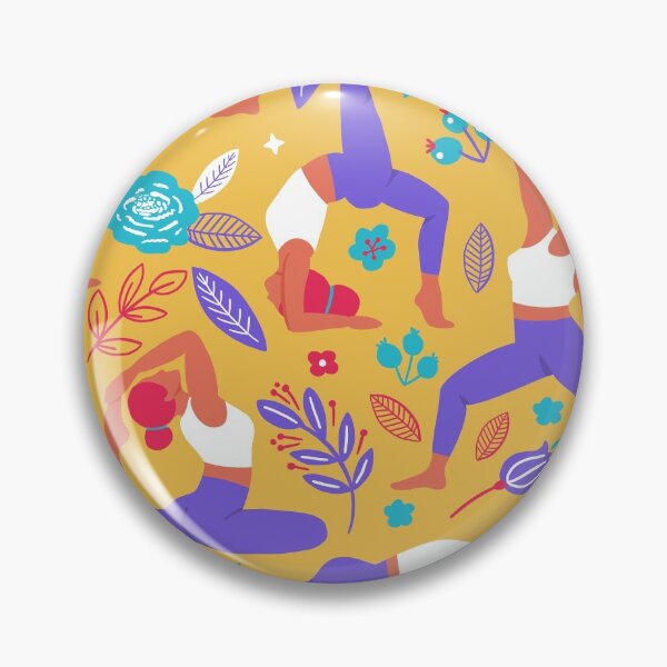 Item preview, Retro Style Yoga Gift designed and sold by weewhirlwind.