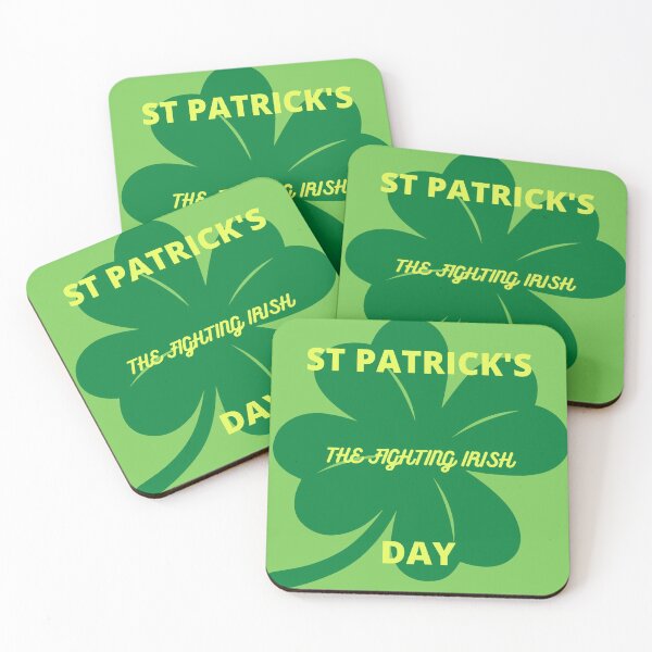 Item preview, The Fighting Irish St Patrick's Day Green Clover Design designed and sold by TheHappyK.