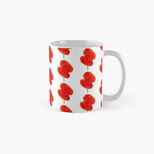 Nature: Red Poppy Modern Art Mug by Christopher Dina — CHRISTOPHER DINA