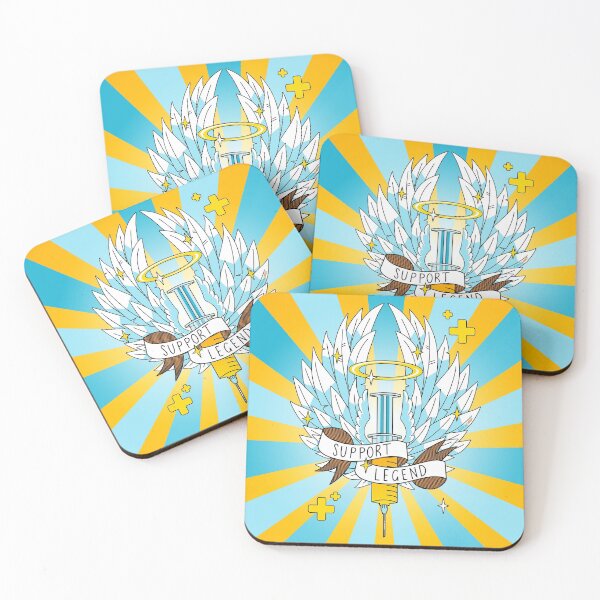 Item preview, Support Legend Gamer Yellow Blue Syringe Wings designed and sold by JessicaAmber.