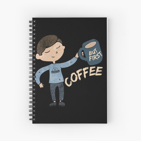 Item preview, But First Coffee space ship man designed and sold by Art by Marilynn Methven.
