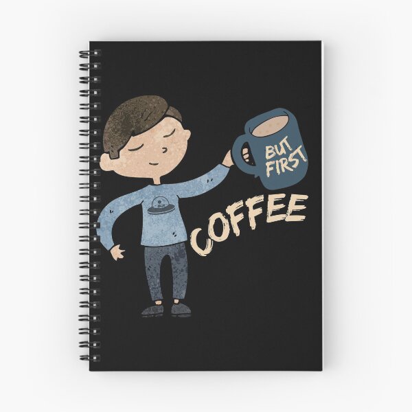 Item preview, But First Coffee space ship man designed and sold by Art by Marilynn Methven.