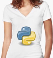 Python Women's Fitted V-Neck T-Shirt