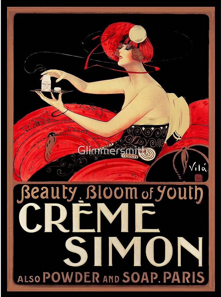 Bébé Cadum” French Soap Advertising Poster w/ Slick Red Frame - 30