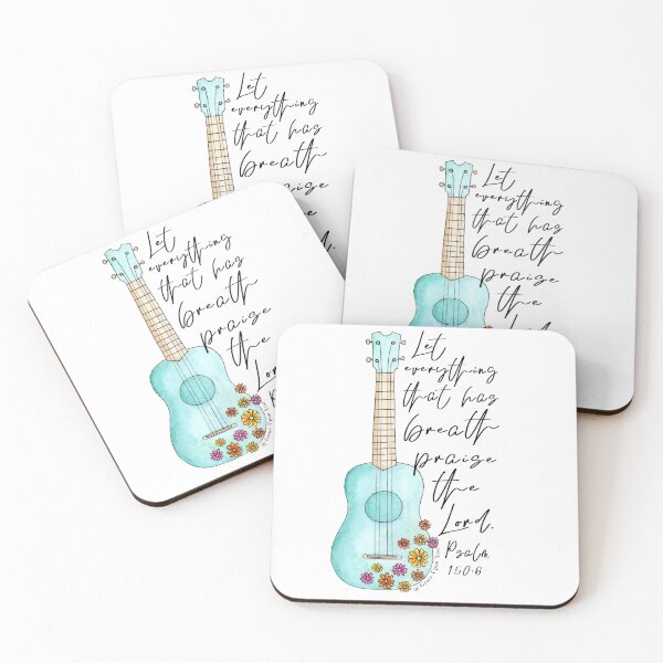 Item preview, Psalm 150:6 Ukulele Water Color Painting designed and sold by Lizzy Beth.