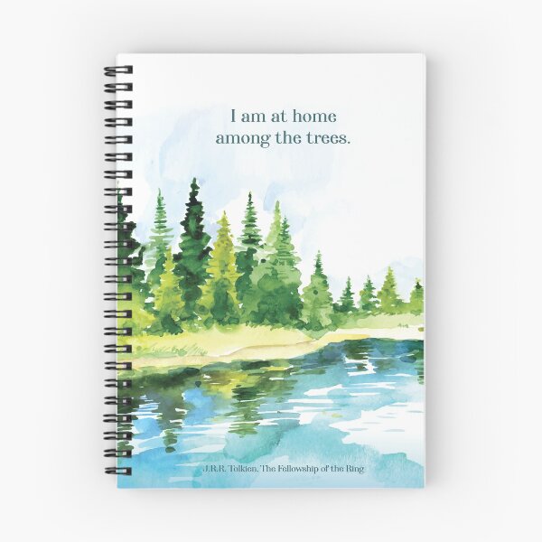 Item preview, I Am at Home Among the Trees - Tolkien Quote designed and sold by CottonwoodToo.