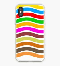 Wavy Stripes Love iPhone Case