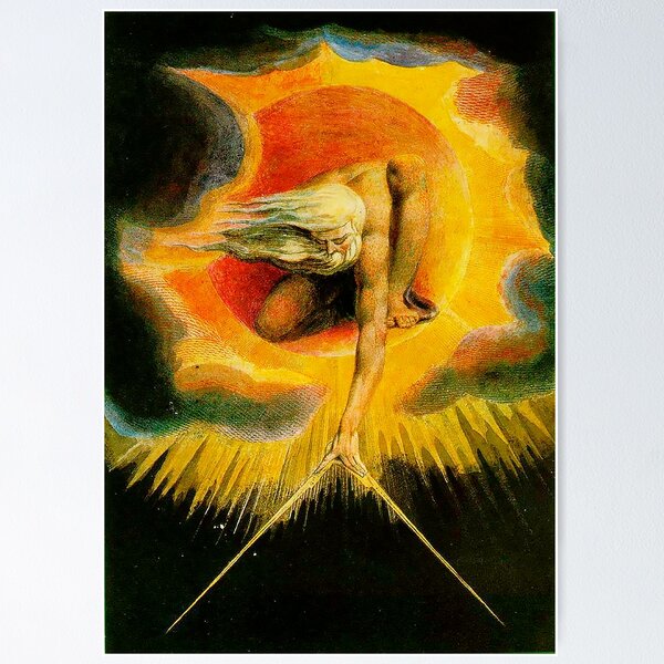 Item preview, The Ancient of Days by William Blake designed and sold by IndieArtDream.