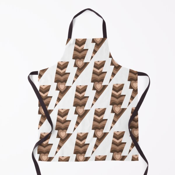 Item preview, Brown heart lighting bolt design  designed and sold by goodvibstickers.